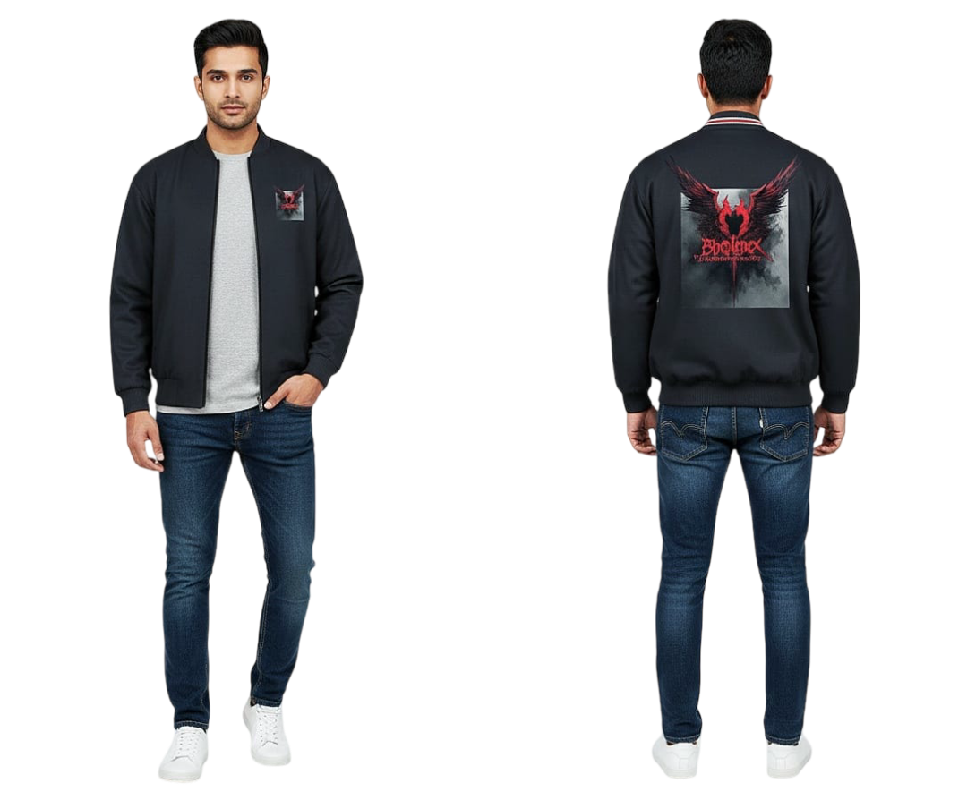 BHOLENEX Dark Wings Bomber Jacket