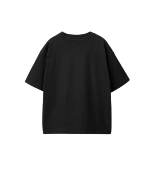 Bholenex Essential | BLACK Classic Oversized Cotton Tee for Men and Women