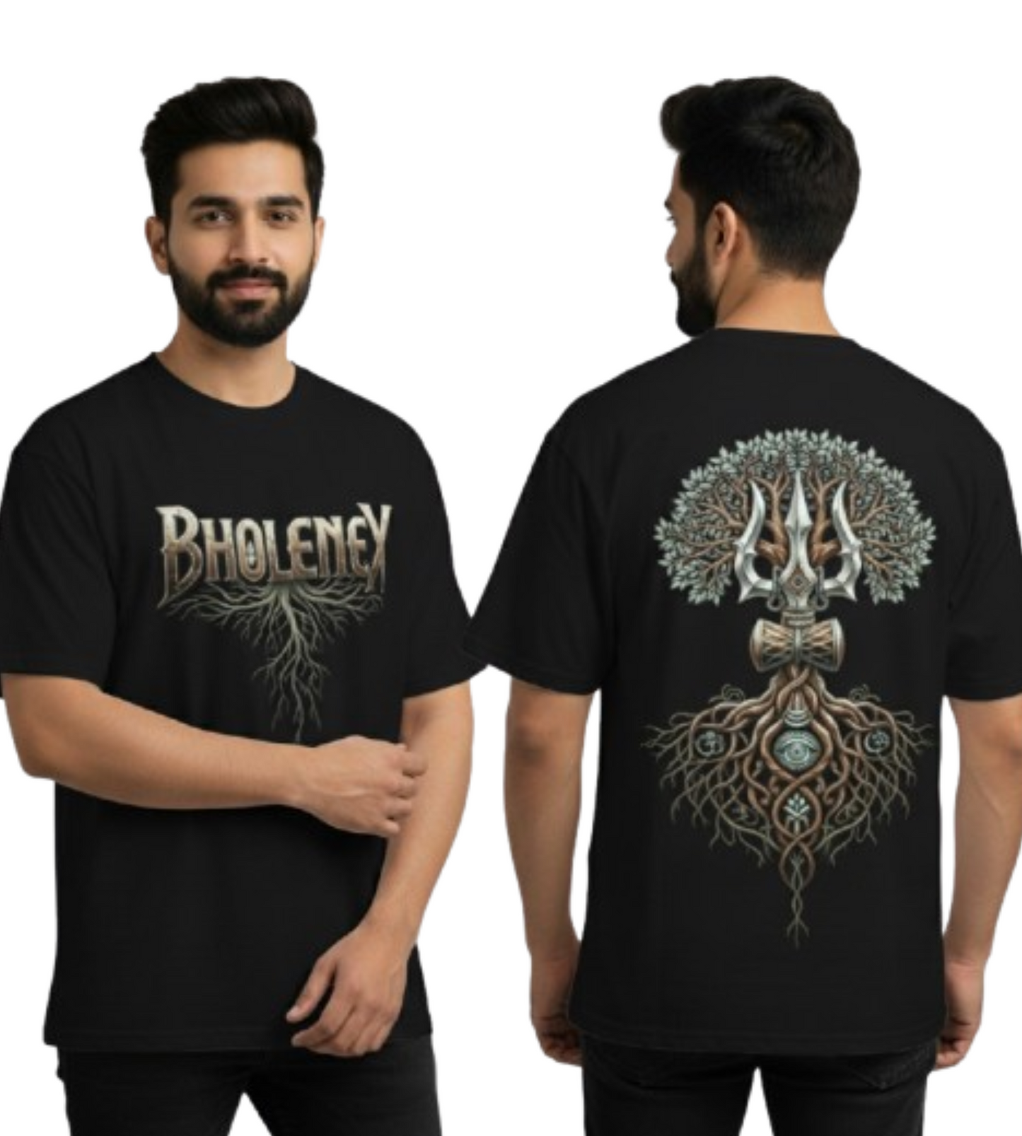 Bholenex Divine Roots Oversized T-Shirt