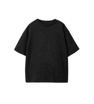 Bholenex Essential | BLACK Classic Oversized Cotton Tee for Men and Women