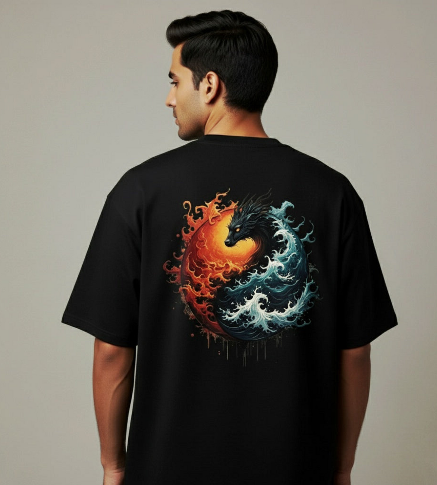 Bholenex | Flame & Wave Dragon T-Shirt